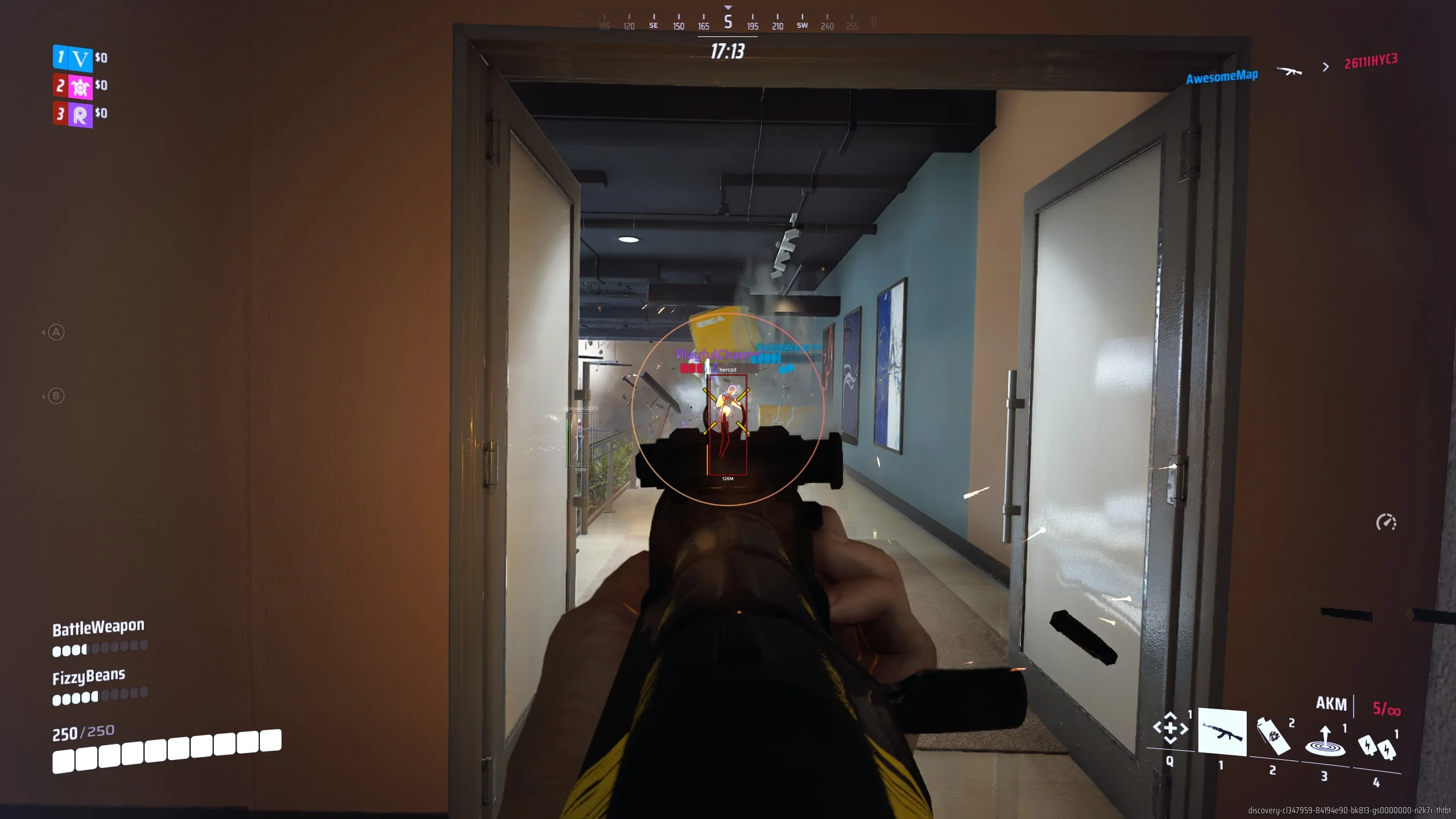 The Finals aimbot overlay with FOV circle and target lock